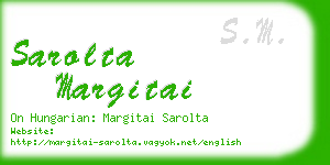 sarolta margitai business card